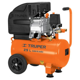 Compresor de aire, lubricado, horizontal 25L 3HP 127V Truper COMP-25LT 15006