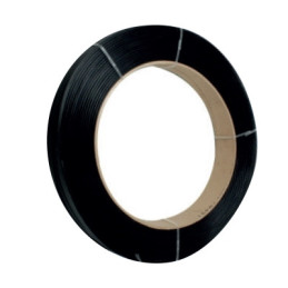 Fleje De Plastico De 1/2 Negro Rollo 110mt Resistencia 145kg