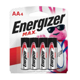 Pila Alcalina Aa Energizer Max C/4 Pzas Blister E91BP-4 Energizer