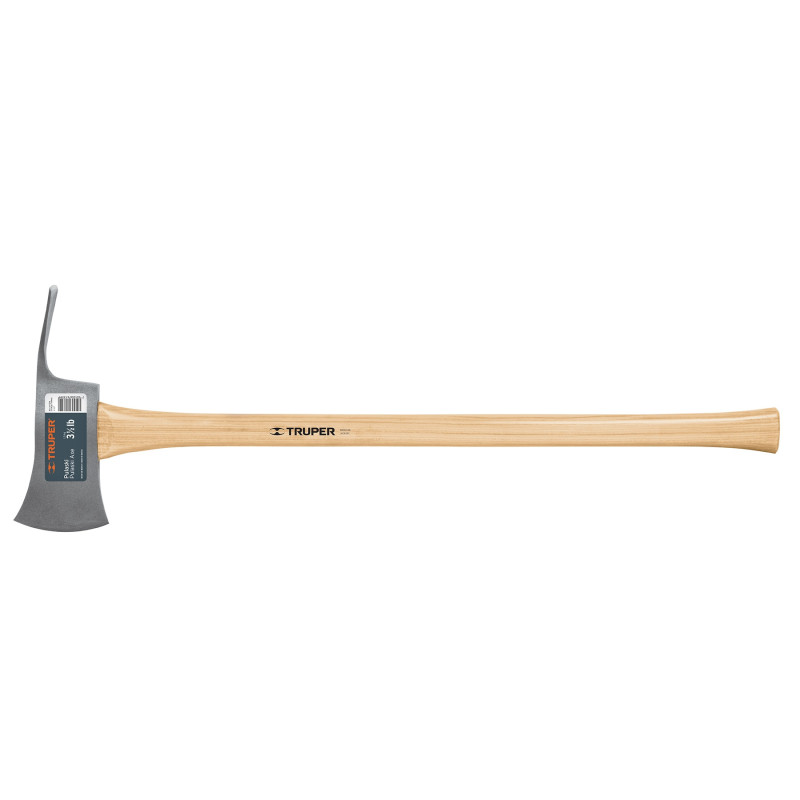 Hacha Pulaski 3-1/2 lb, mango de hickory 35', Truper PU-3-1/2M 14966