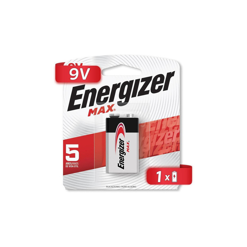 Pila Alcalina 9V Cuadrada Energizer Max Blister 522BP-1 Energizer